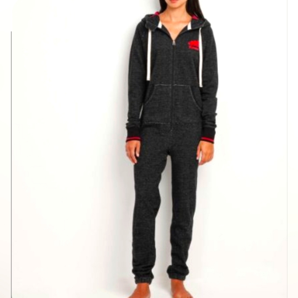Roots Cabin Onesie Salt & Pepper XS